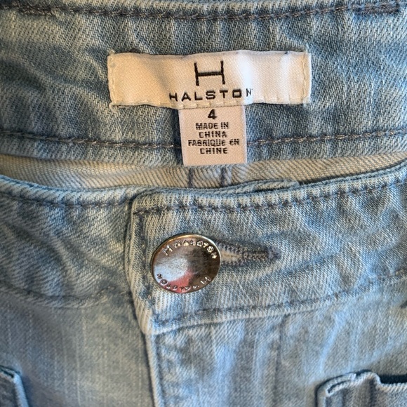 H By Halston Retro Light Wash Denim Jeans Wide Leg Size 4 - Picture 4 of 4